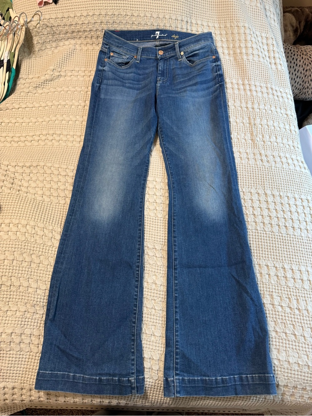 7 For All Mankind Dojo Mid Rise Flare Jeans
